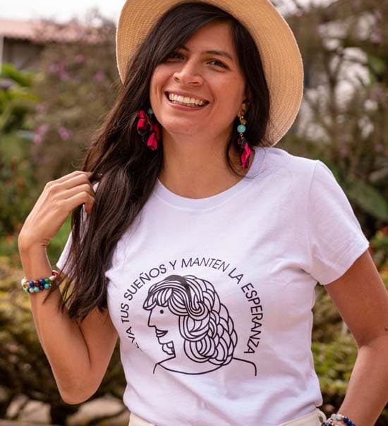 Camiseta blanca las Marías