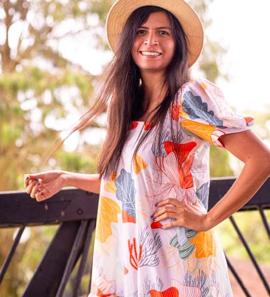 Vestido Corto Coralino