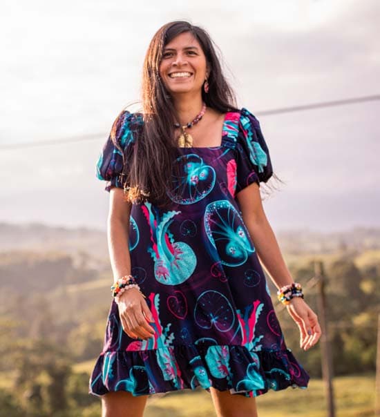 Vestido Corto Noctilucas